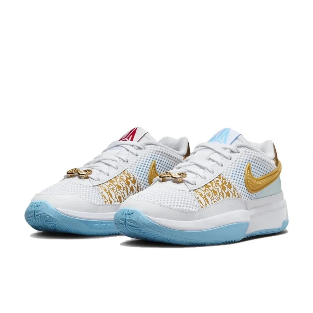 Nike Ja 1 Chinese New Year- Dragon Basketball Shoes FZ8327-103 White Youth Size - Picture 5 of 10